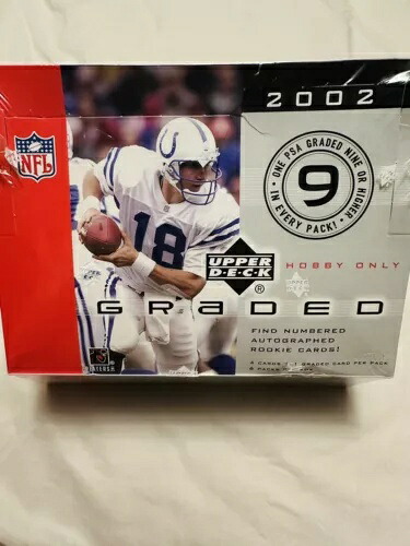 2002 Upper Deck グレーディング済みフットボール ホビー ボックス Brady Gold初登場グレーディング済み!!!｜トレーディングカード　ラフテル