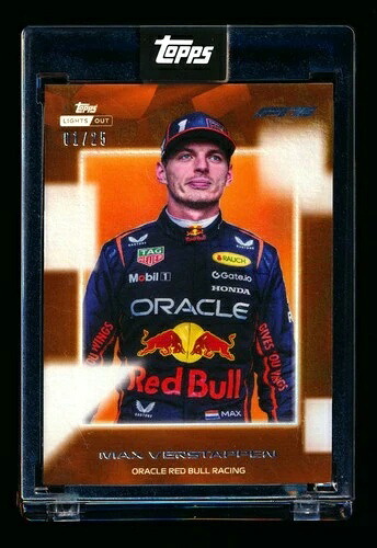2025 TOPPS LIGHTS OUT F1 マックス・フェルスタッペン オレンジ レッドブル #01/25 未開封! カー #1!｜トレーディングカード　ラフテル