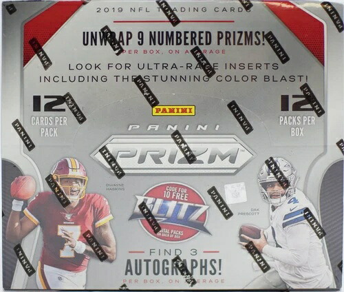 2019 Panini Prizm Football ホビーボックス 工場未開封｜トレーディングカード　ラフテル