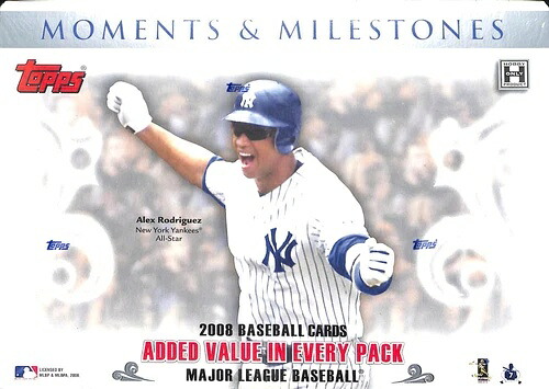 2008 Topps Moments and Milestones Baseball 密封ホビーボックス｜トレーディングカード　ラフテル