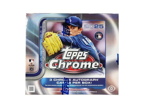 2025 Topps クロームベースボール ジャンボホビーボックス 未開封 クロームオート3枚入り｜トレーディングカード　ラフテル
