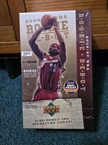 2006-2007 Upper Deck NBA ルーキーデビュー [未開封ボックス、4パック/パックあたり6枚のカード]｜トレーディングカード　ラフテル