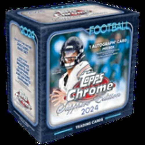 2024 Topps Chrome Football - サファイア エディション 工場未開封ボックス確認済み!｜トレーディングカード　ラフテル