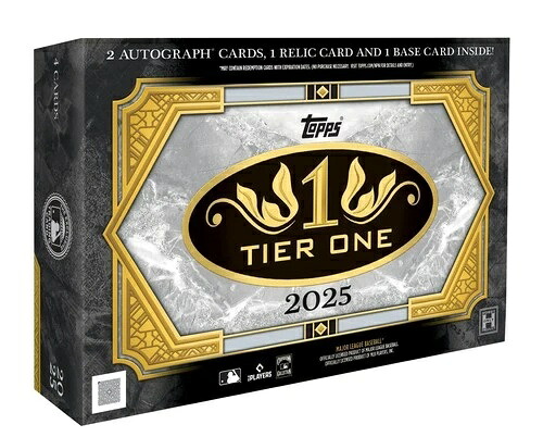 2025 Topps Tier One Baseball シールド ホビーボックス 先行販売!! オート2枚、レリック1枚|トレーディングカード ラフテル