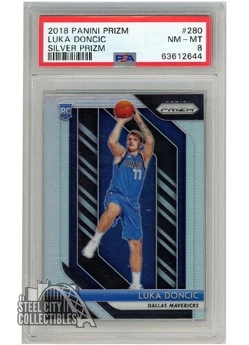 ルカ・ドンチッチ 2018-19 パニーニ プリズムシルバー ルーキーカード #280 PSA 8｜トレーディングカード　ラフテル