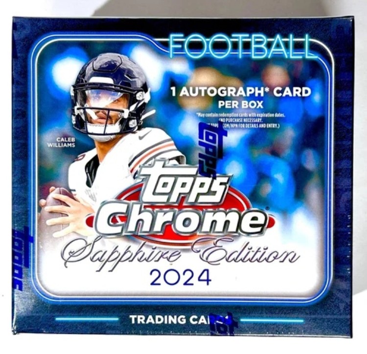 2024 Topps Chrome SAPPHIRE EDITION フットボール NFL ホビーボックス - 未開封、手渡し!!!｜トレーディングカード　ラフテル