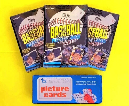 1985年 DONRUSS ボックス BBCE 認証済み & 1987年 TOPPS ベンディングボックス (各1個購入)｜トレーディングカード　ラフテル