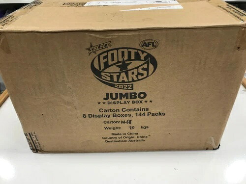 2022 セレクト AFL フッティスターズ トレーディングカード ジャンボ ファクトリーシールケース (8 箱)｜トレーディングカード　ラフテル