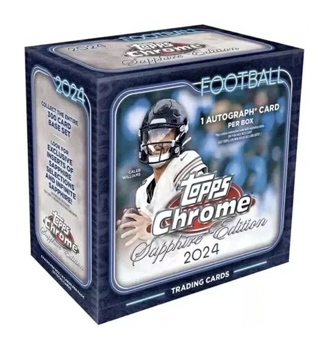 2024 Topps Chrome Football - サファイアエディションボックス - 未開封新品｜トレーディングカード　ラフテル