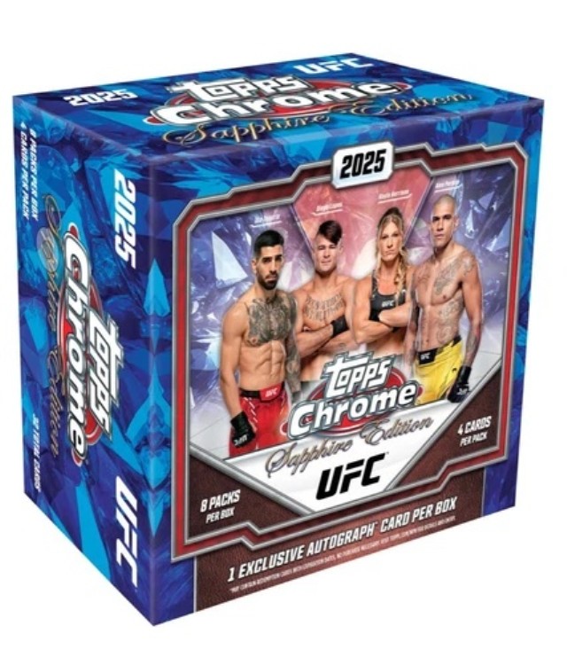 2025 Topps クローム UFC サファイアエディション ホビーボックス 新品未開封