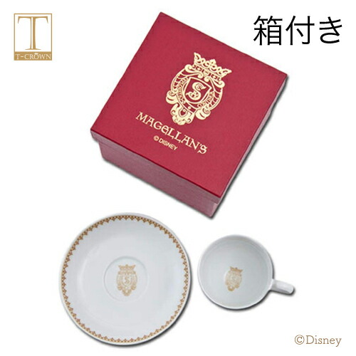 楽天市場 ディズニーシー 18周年 グッズ 箱付き カップ ソーサー ティーカップ コップ ソーサー セット ディズニー マゼランズ 食器 シー限定 クリスマス T Crown