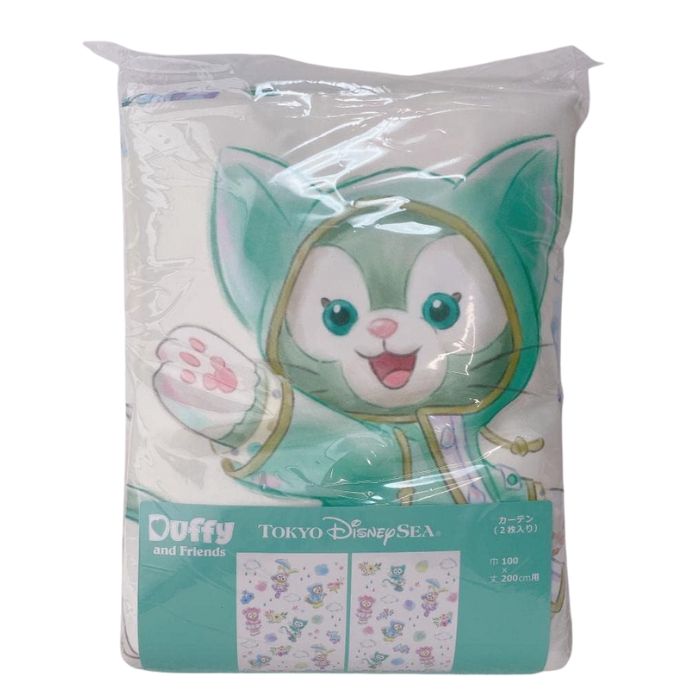 【新品】ジェラトーニ　レイニーデイズ　カーテン ディズニー・ダッフィーフレンズ・ビューティフルレイニーデイズ