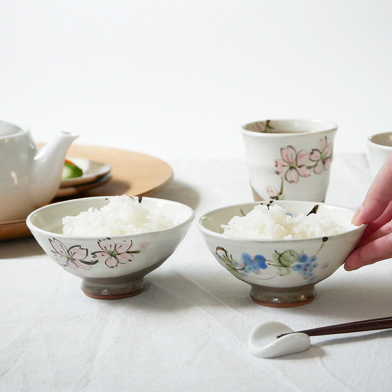 お茶碗 12cm 手描き 和食器