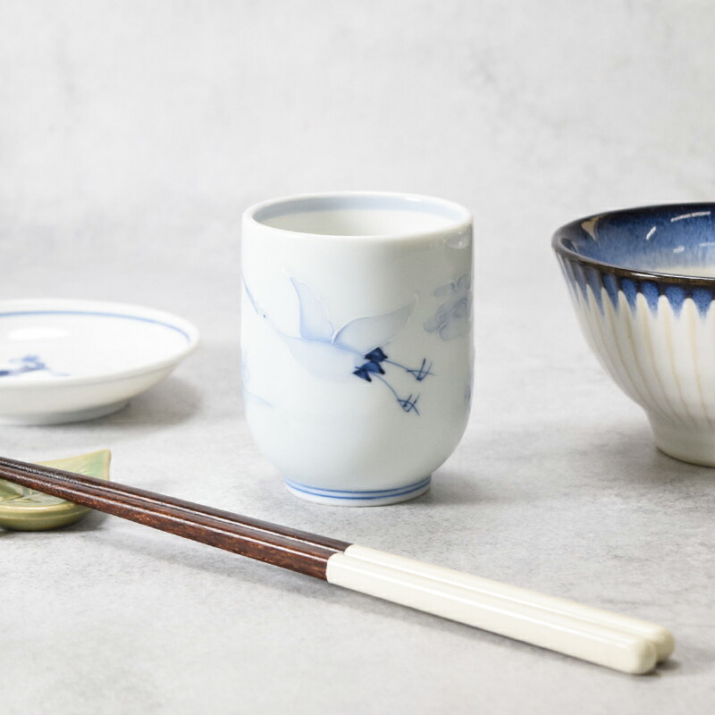 楽天市場】長湯呑 185cc 水玉十草 陶器 在庫限り湯呑み 湯飲み 長