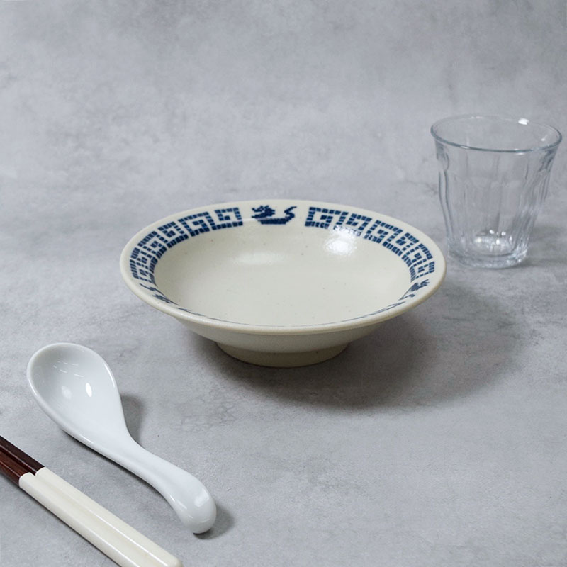 楽天市場】八角皿 18.5cm 雷紋龍 中華食器チャーハン皿 炒飯