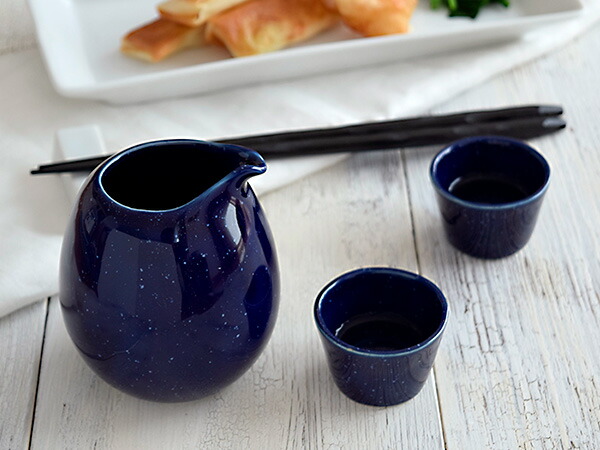 片口酒器星空酒器/冷酒/日本酒/お酒/青い食器/ブルー/和食器/食器/おしゃれ