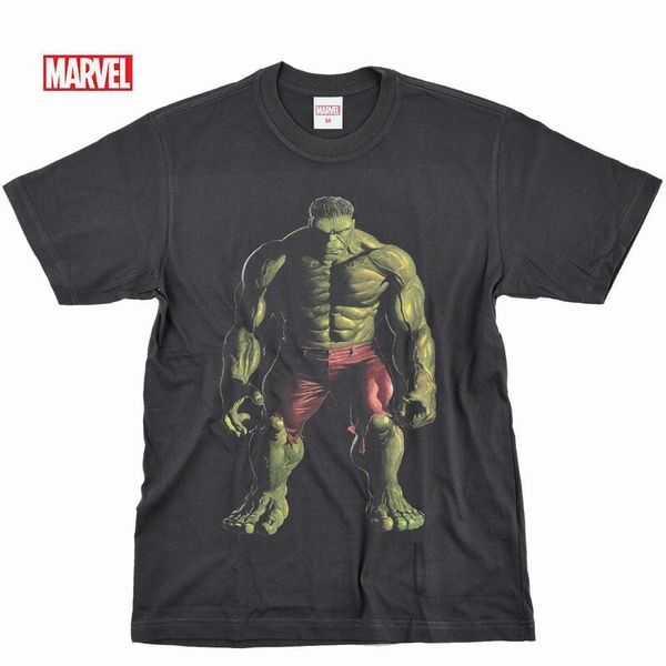 半袖 Tシャツ カットソー トップス メンズファッション 超人 ハルク アベンジャーズ MARVEL マーベル アイアンマン スパイダーマン ベノム アメコミ AVENGERS アヴェンジャーズ シリーズ最強 パワーファイター 超人ハルク 迫力あるTシャツ コミックス 映画 アべンジャーズ画像