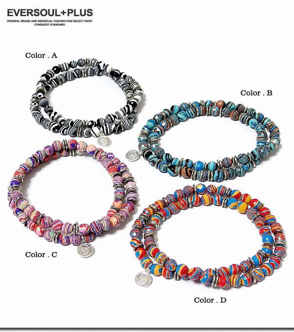 ブレスレット メンズアクセサリー アクセサリー ファッション Silver925 マリアチャーム付き 新素材 カラフル マーブル 人工石 ラップブレスレット ボリュームある マーブルストーン 日本国内編み立て 手元ゴージャス マーブル人工石 ラップブレス 大き目マーブルストーン 石