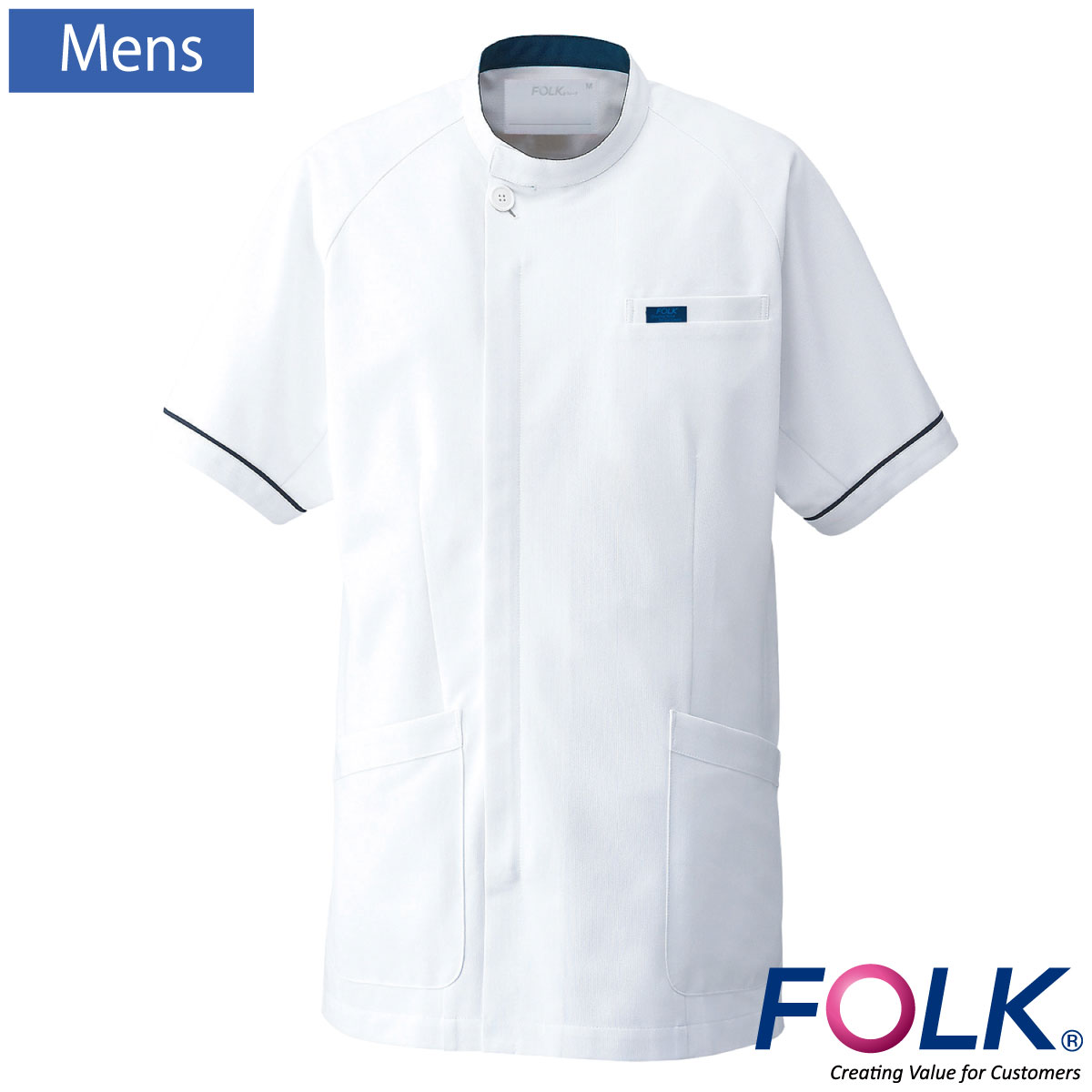 男子上衣 1014CR S~4L 男性用 フォーク FOLK 1色展開