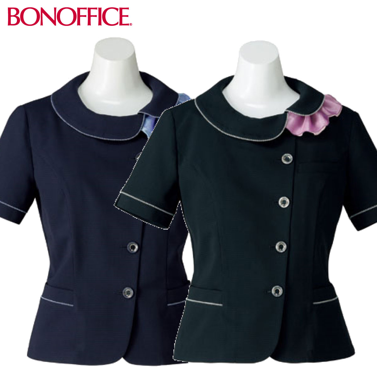 オーバーブラウス AJ0837 5号～21号 ボンマックス BONMAX 女性用 2色展開