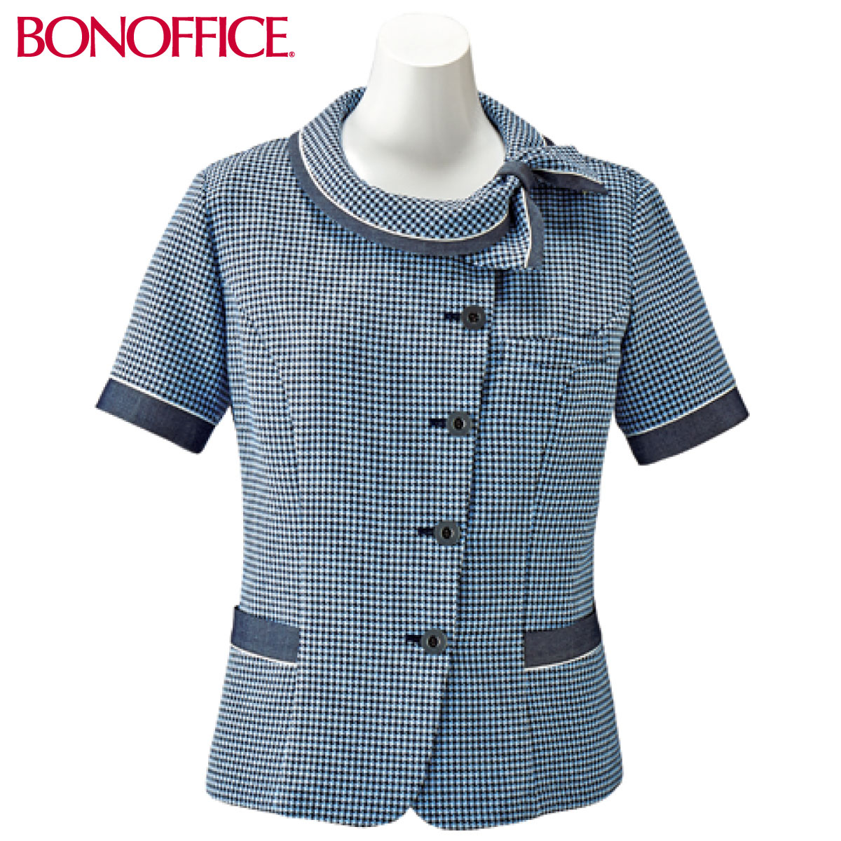事務服 制服 BON ボンマックス<br>オーバーブラウス AJ0838 <BR>大きい