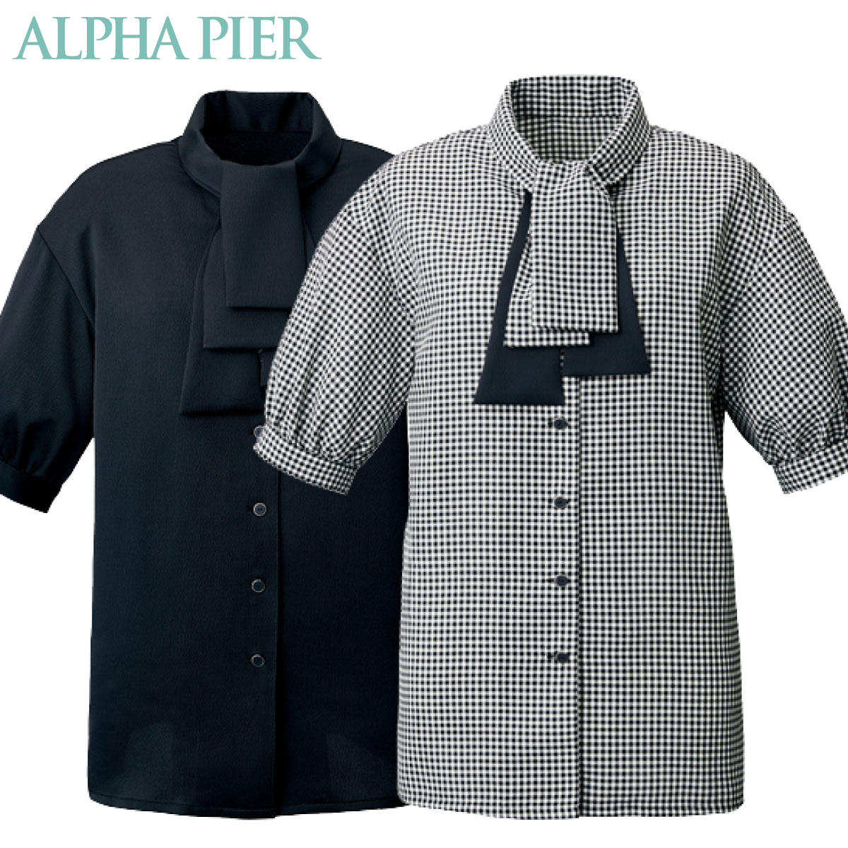 ブラウス YT1720 S～3L チクマ ALPHA PIRE アルファピア 2色展開
