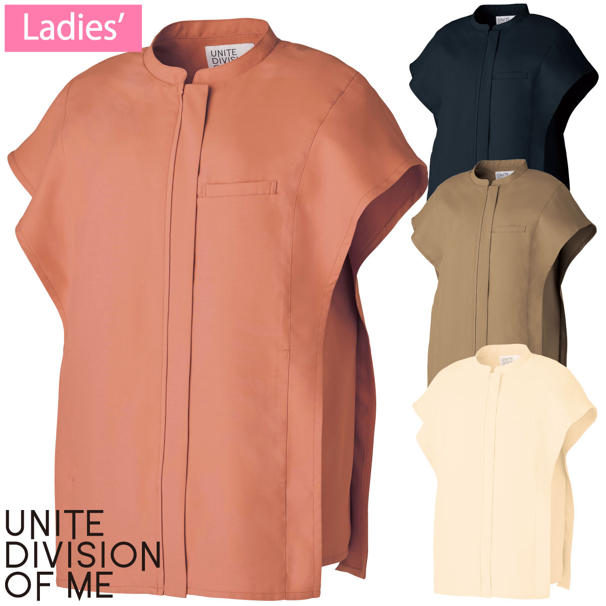 ファスナースクラブ(女性用) DOM-0003 SS～3L 4色展開 UNITE DIVISION OF ME ユナイト