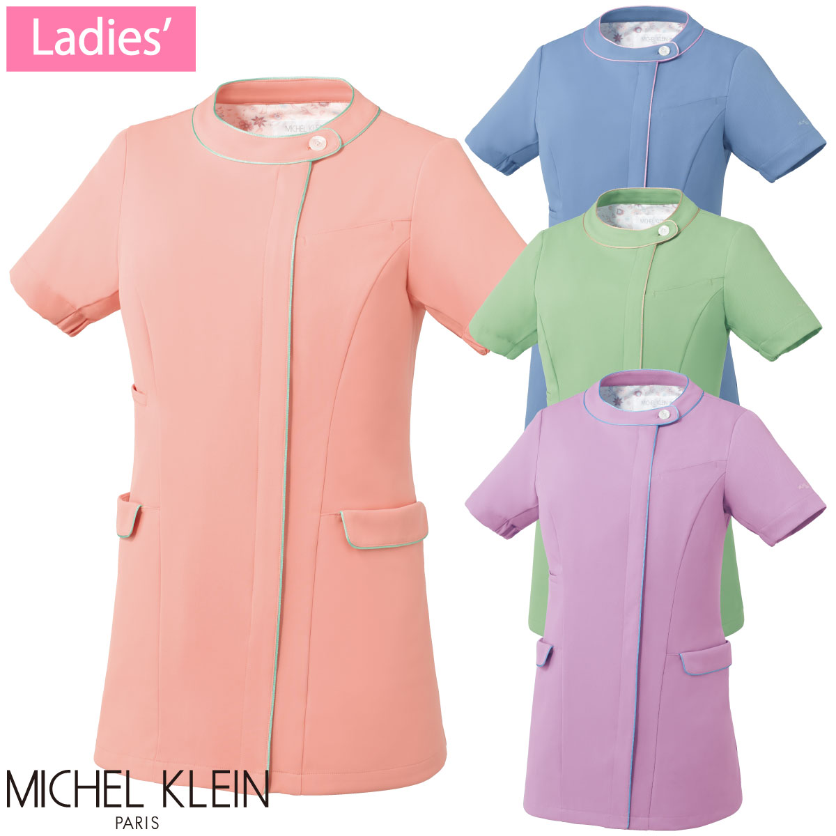 ファスナースクラブ(お上さん用) MK-0062 S～3L 4色取りひろげる  ミッシェルクラン MICHEL KLEIN チトセ ユナイト