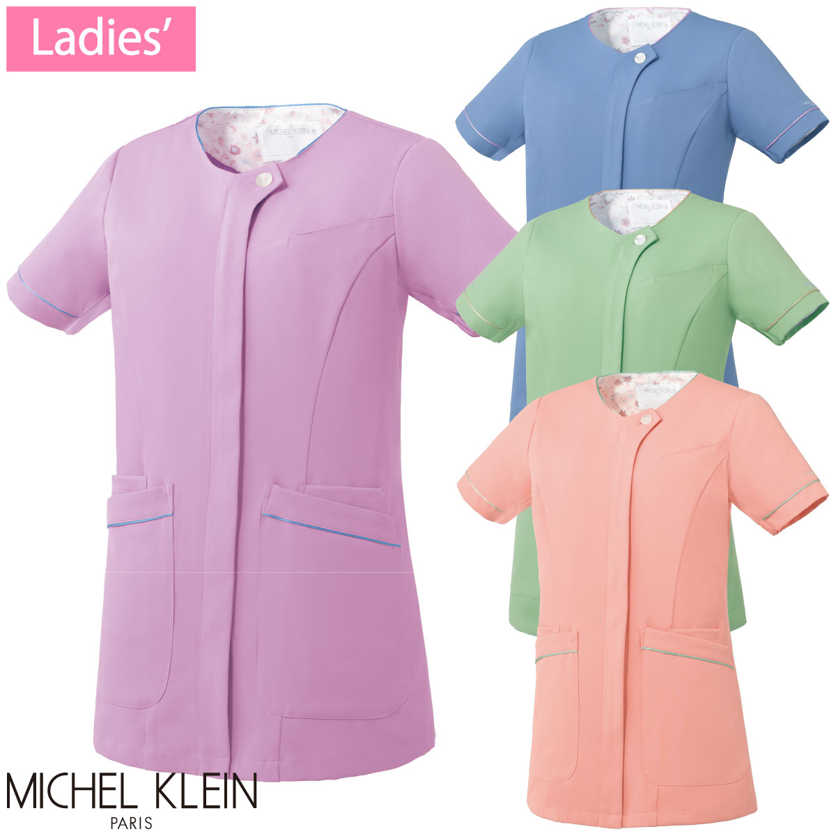 ファスナースクラブ(お上さん用) MK-0063 S～3L 4色取りひろげる  ミッシェルクラン MICHEL KLEIN チトセ ユナイト