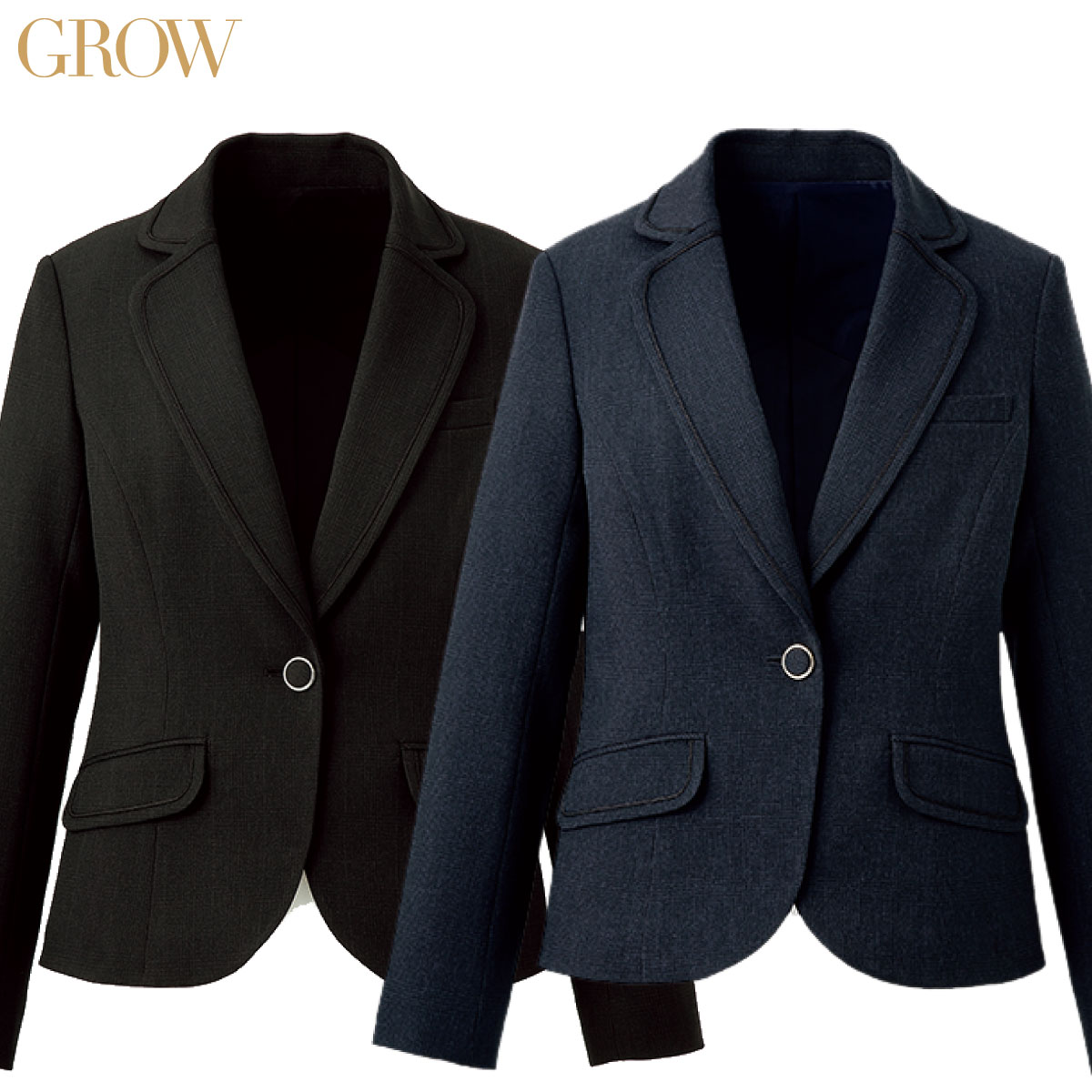 ジャケット GJAL-1354 5号～19号 女性用 GROW グロウ 2色展開