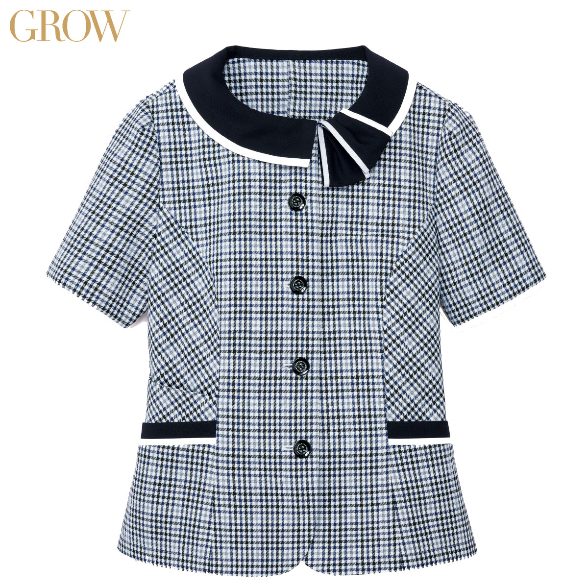 オーバーブラウス GOBL-2201 5号～19号 女性用 GROW グロウ 1色展開