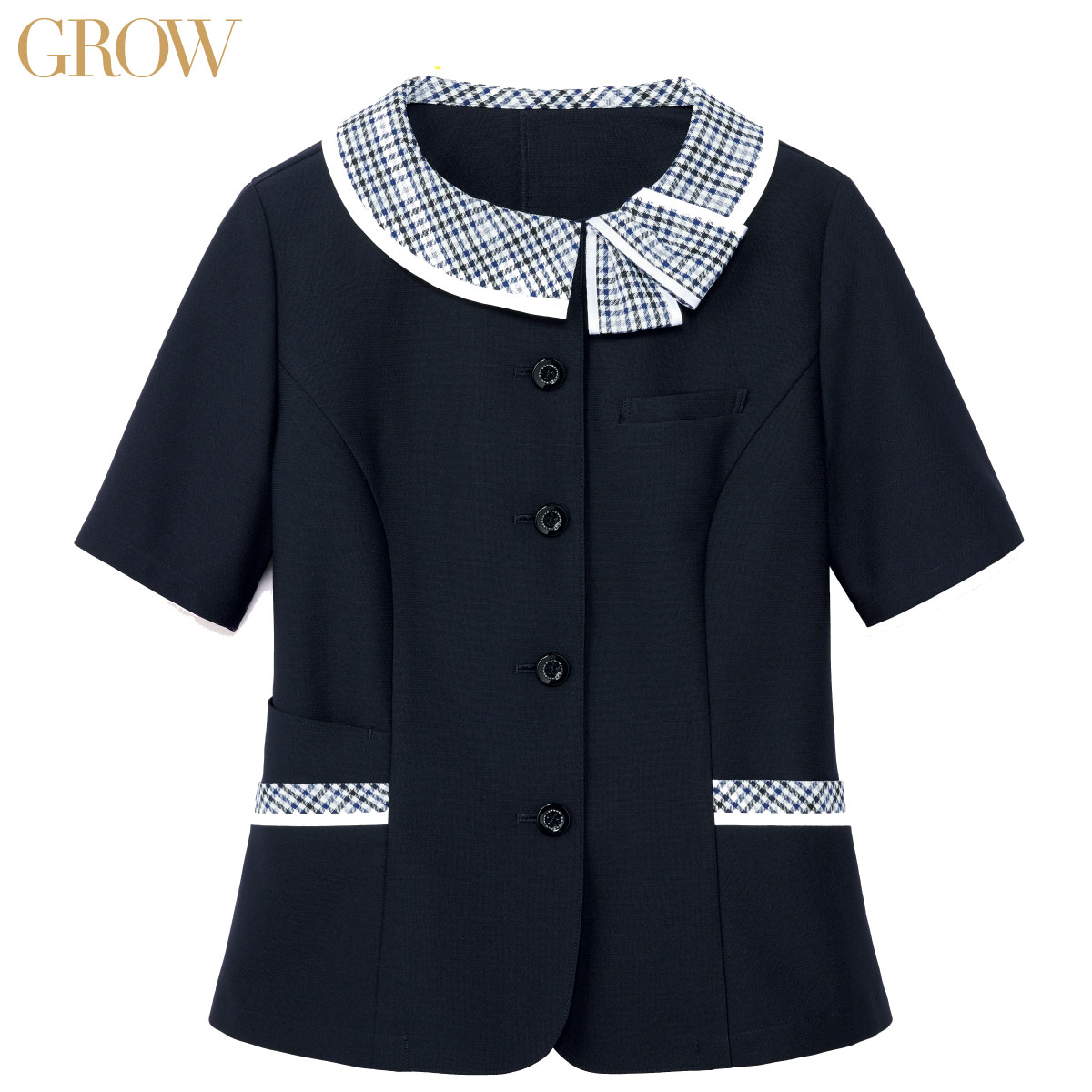オーバーブラウス GOBL-2203 5号～19号 女性用 GROW グロウ 1色展開
