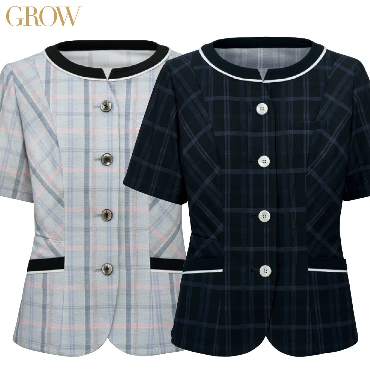 オーバーブラウス GOBL-2301 5号～19号 女性用 GROW グロウ 2色展開｜ユニフォーム工房　フレンド