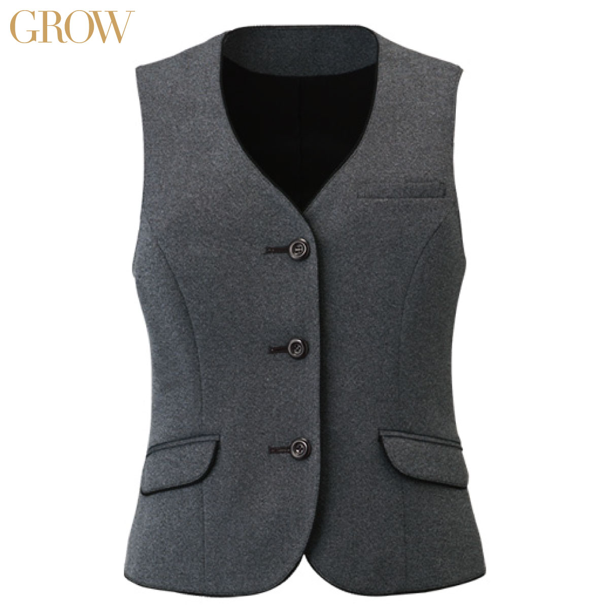 ベスト GVEL-1154 5号~19号 女性用 GROW グロウ 1色展開|ユニフォーム工房 フレンド