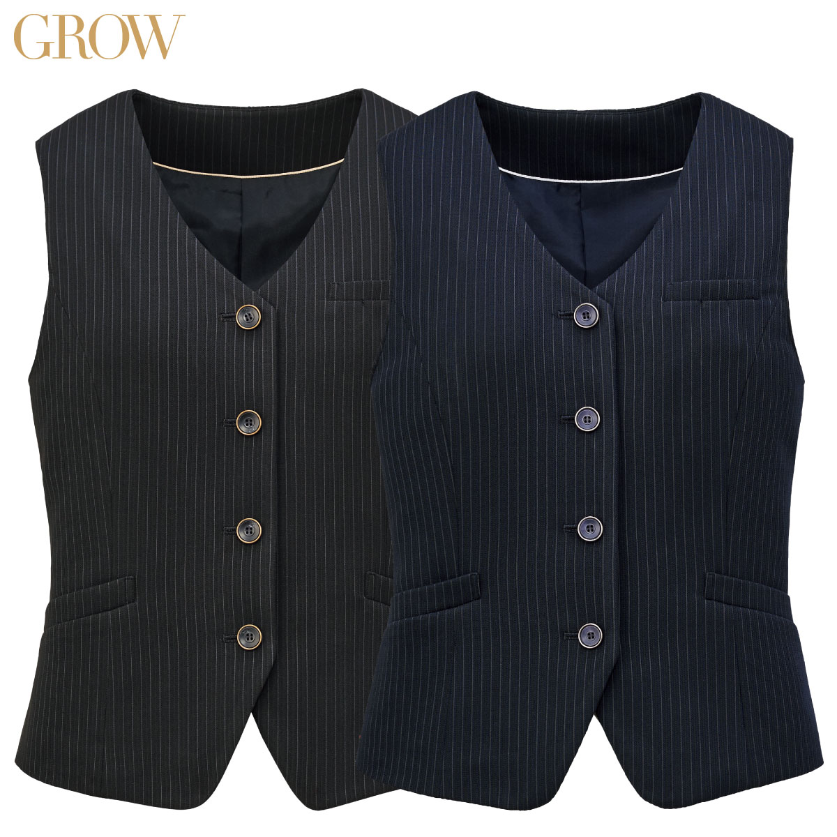 ベスト GVEL-1952 5号~21号 女性用 GROW グロウ 2色展開|ユニフォーム工房 フレンド