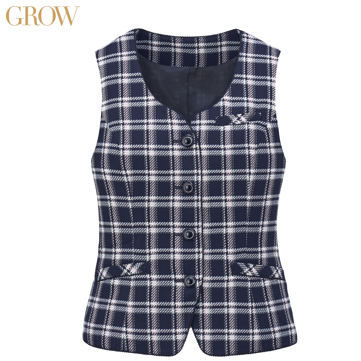 ベスト GVEL-1962 5号～21号 女性用 GROW グロウ 1色展開｜ユニフォーム工房　フレンド
