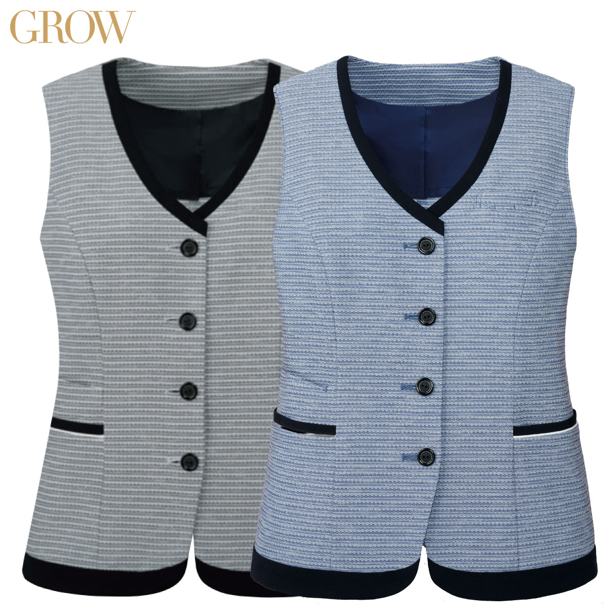限りない GVEL-2208 5号～19号 亭主もち用 GROW グロウ 2色取りひろげる レディースファッション-事務服