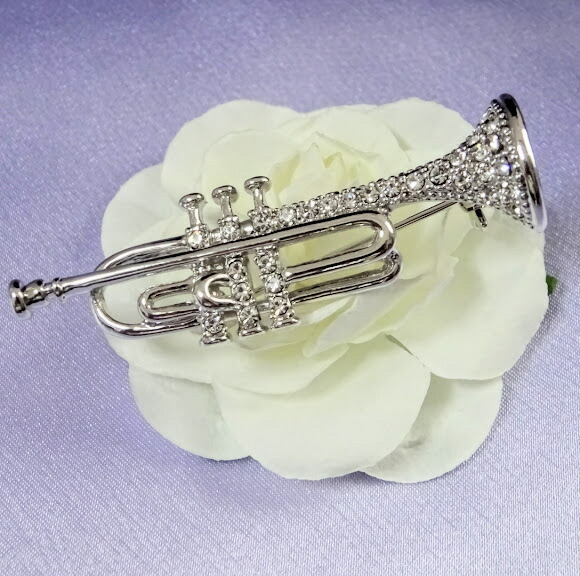 楽天市場】K18YG トランペット ブローチ【送料無料】【代引手数料無料