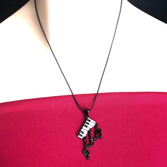 楽天市場】送料無料 ネックレス レディース メンズ 音符 音楽 ト