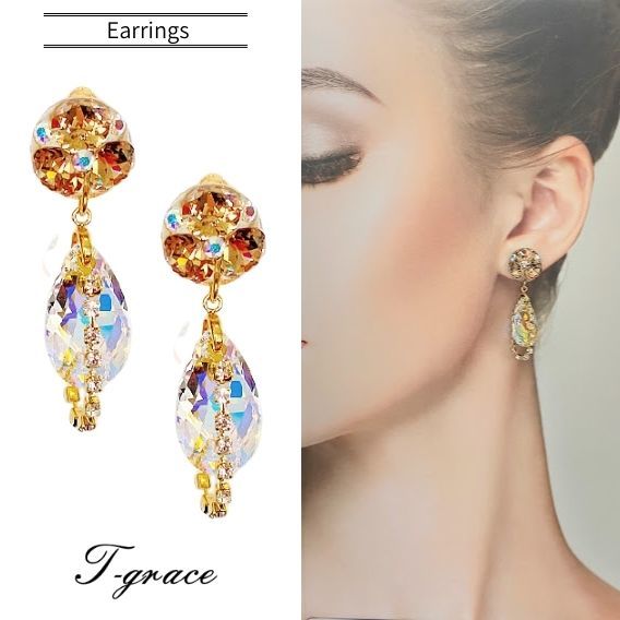 イヤリング 揺れる スワロフスキー 大ぶり 綺麗 華やか 社交ダンス ウエディング パーティー サイズ 5 0 1 5 素材 スワロフスキークリスタル 金具 真鍮ロジウムメッキ仕上げ Butlerchimneys Com