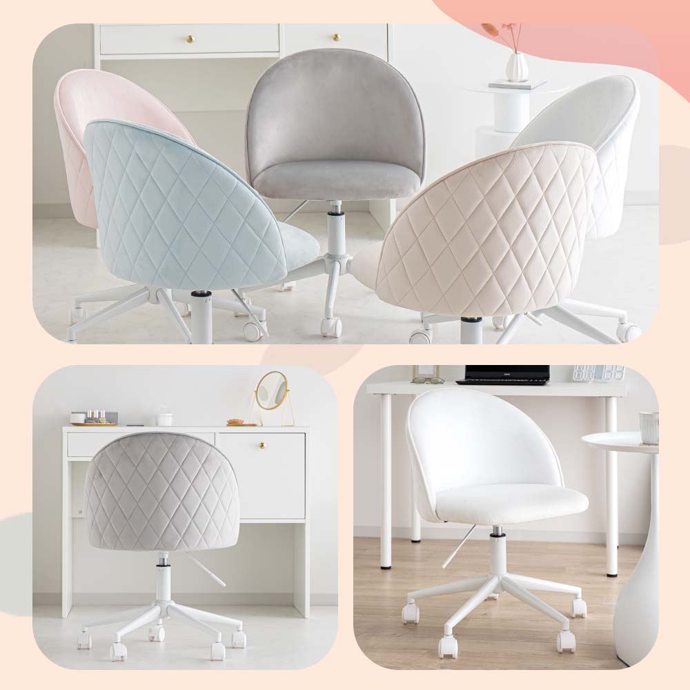 オフィスチェア 椅子 可愛い デスクチェア chair 椅子 おしゃれ　ホワイト dショッピング |【送料無料】 デスクチェア おしゃれ 椅子
