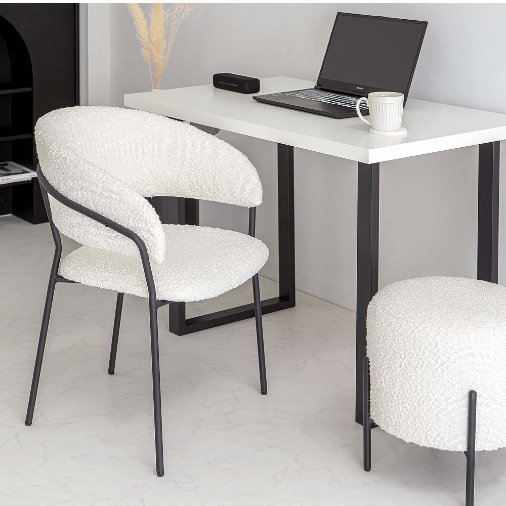 SS数量限定]半額クーポン3/4 20時〜 ブークレ チェア おしゃれ