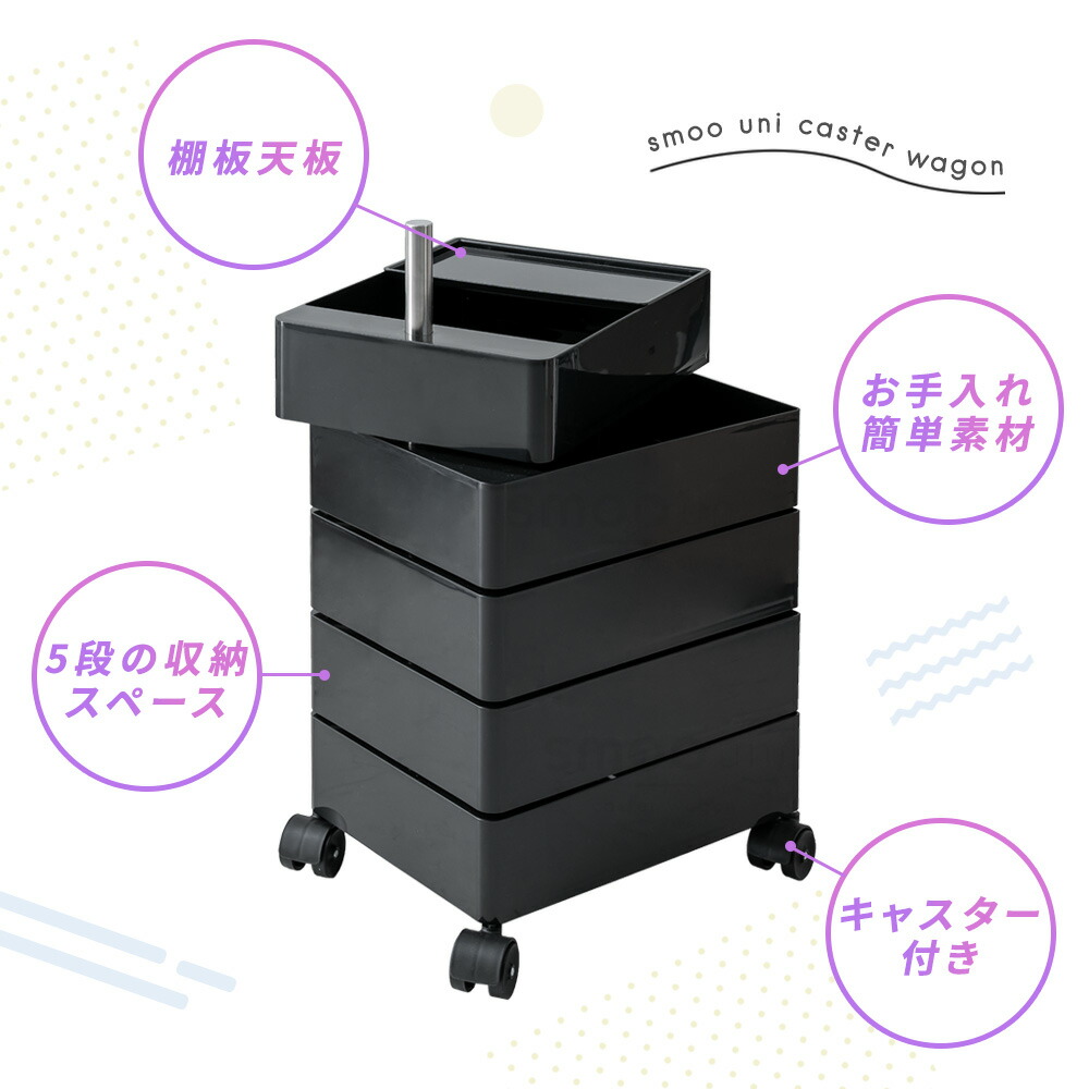 SS限定]10%OFFクーポン3/4 20時〜 ワゴン キャスター付き ファイル