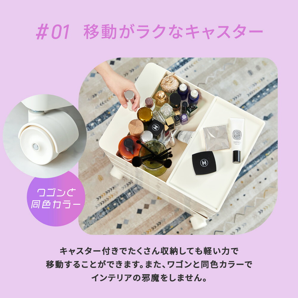 [10/1限定]5%OFFクーポン ワゴン キャスター付き ファイルワゴン おしゃれ 回転 回転式 キッチンワゴン 収納棚 サイドワゴン ラック 隙間収納 ネイル 化粧品 収納 キッチン コスメ ドレッサー ネイル ドロワー 韓国 インテリア Y2K 5段 7段 10段 smoo ユニ HPS04