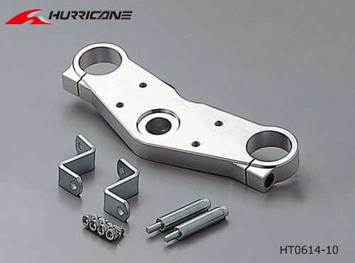 ハリケーン　ZRX400/II（94-03） 用　ジュラルミン トップブリッジ　ポリッシュアルマイト(バーハンドル用) 　HT0614-10｜ｔ-ｊｏｙ