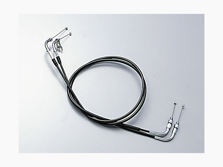 ハリケーン ロング スロットルケーブルW ブラック アウター長 1440 1440mm HB6558