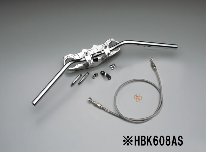 ハリケーン バーハンドルkit シルバー(フルステンレスブレーキホース) ZZR1400 ABS無車 HBK608AS｜ｔ-ｊｏｙ 26,875円