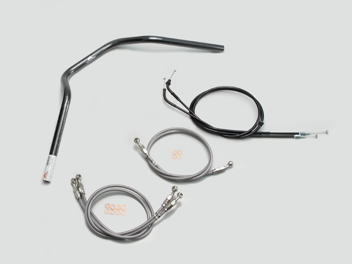 ハリケーン POLICE 3型 ハンドルSET CB1300SF（03-09 SC54） ABS無車 ブラック H003-067B｜ｔ-ｊｏｙ