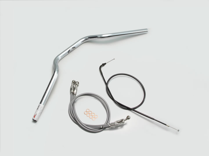 ハリケーン ヨーロピアン1型 ハンドルSET CB400SF(92-98 NC31) クロームメッキ H010-009C|t-joy