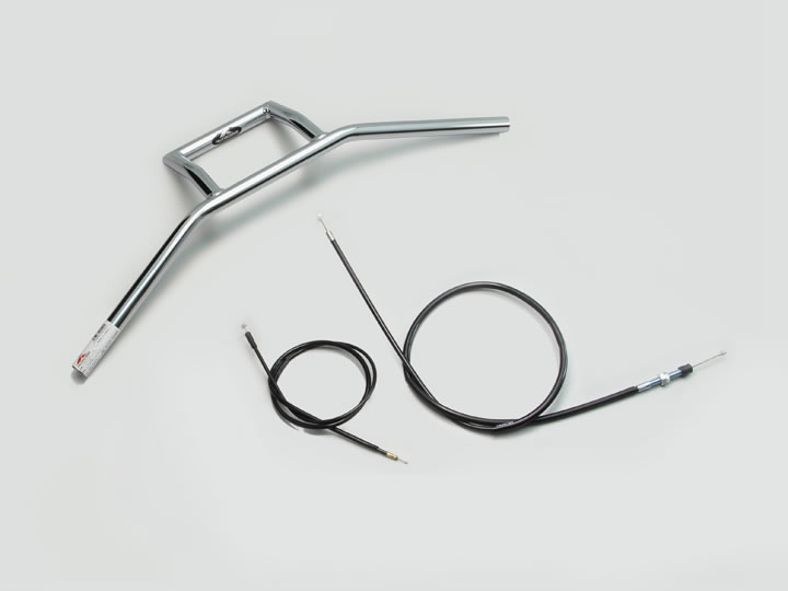 ハリケーン 170 Z型 ハンドルSET FTR223（00-16 MC34）(サイドゼッケン付) クロームメッキ H018-105C｜ｔ-ｊｏｙ